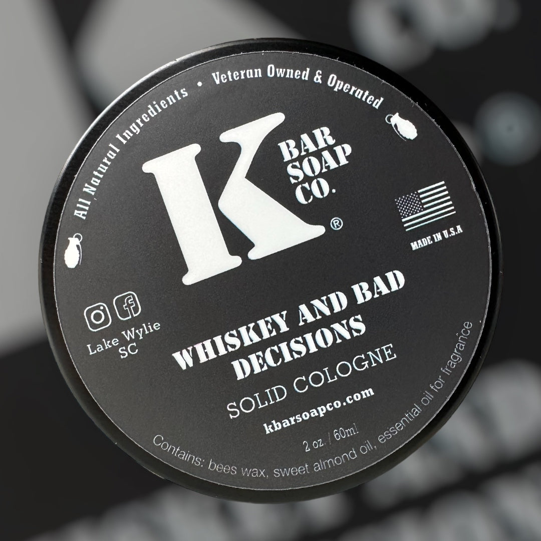 Whiskey & Bad Decisions Solid Cologne