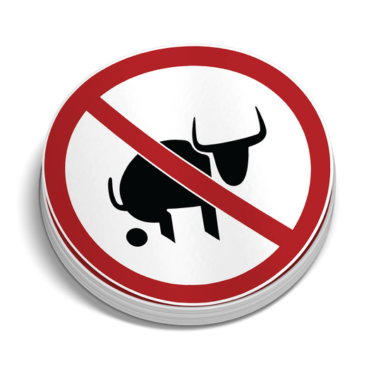 No Bull Hard Hat Decal