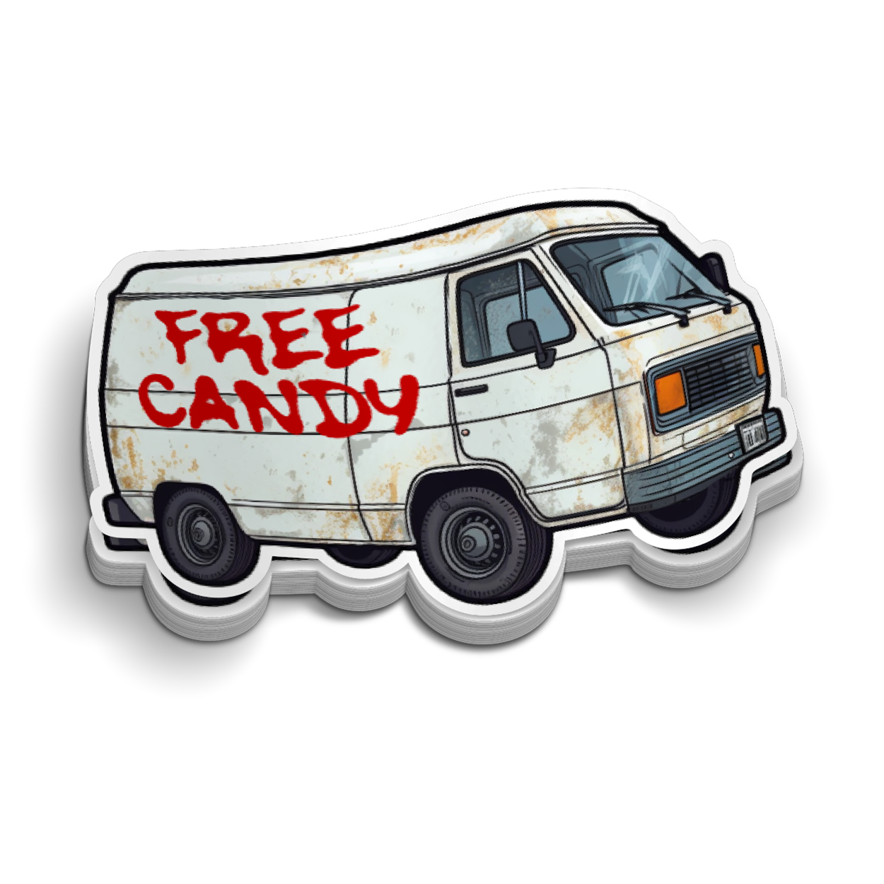 Free Candy Hard Hat Decal