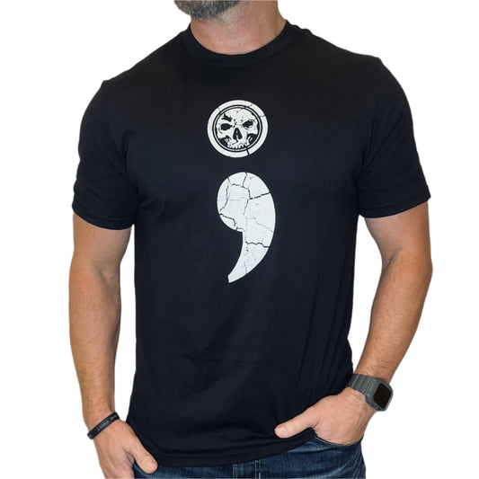 Mens Semicolon Light-Weight T-Shirt