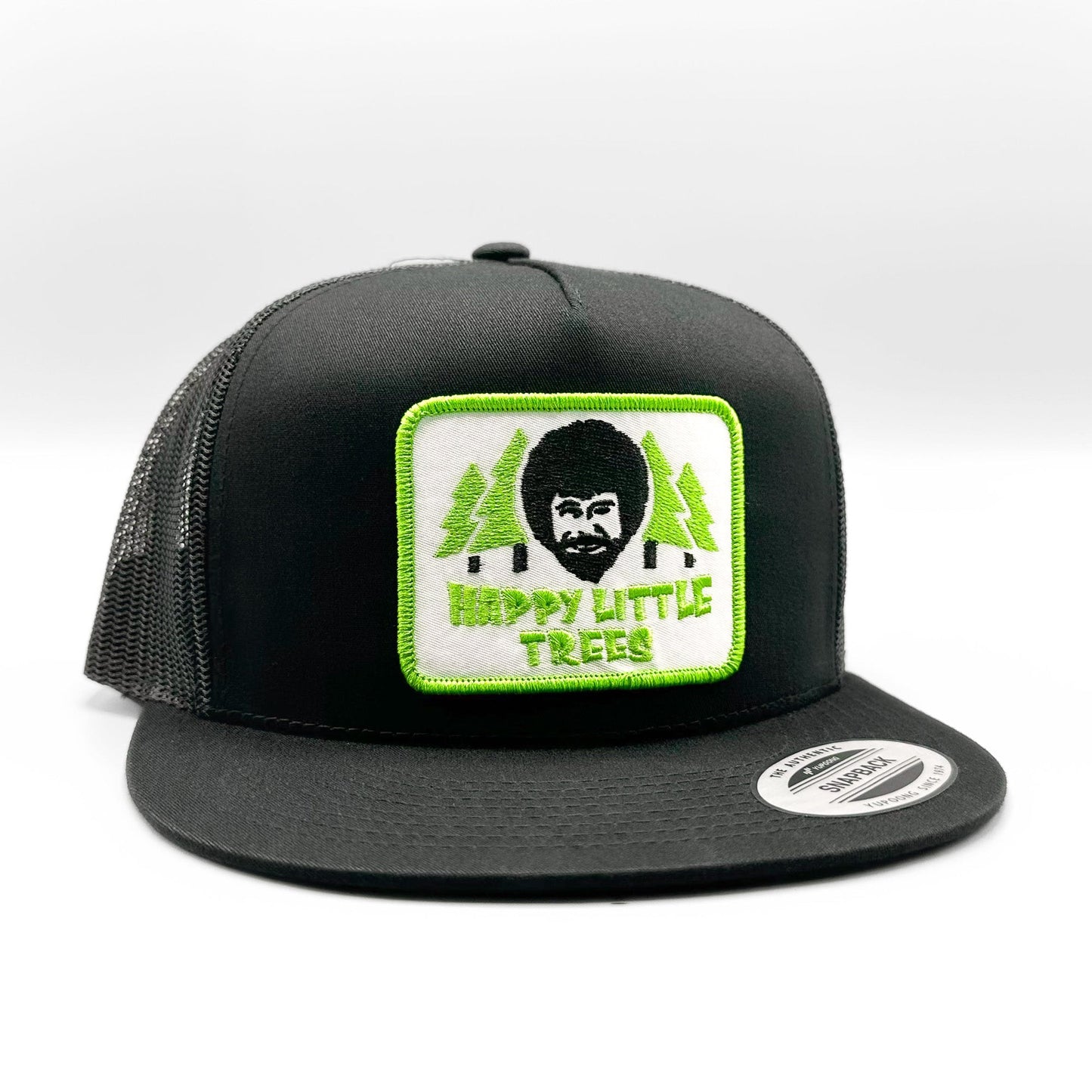 Bob Ross Happy Little Trees Retro 80s Trucker