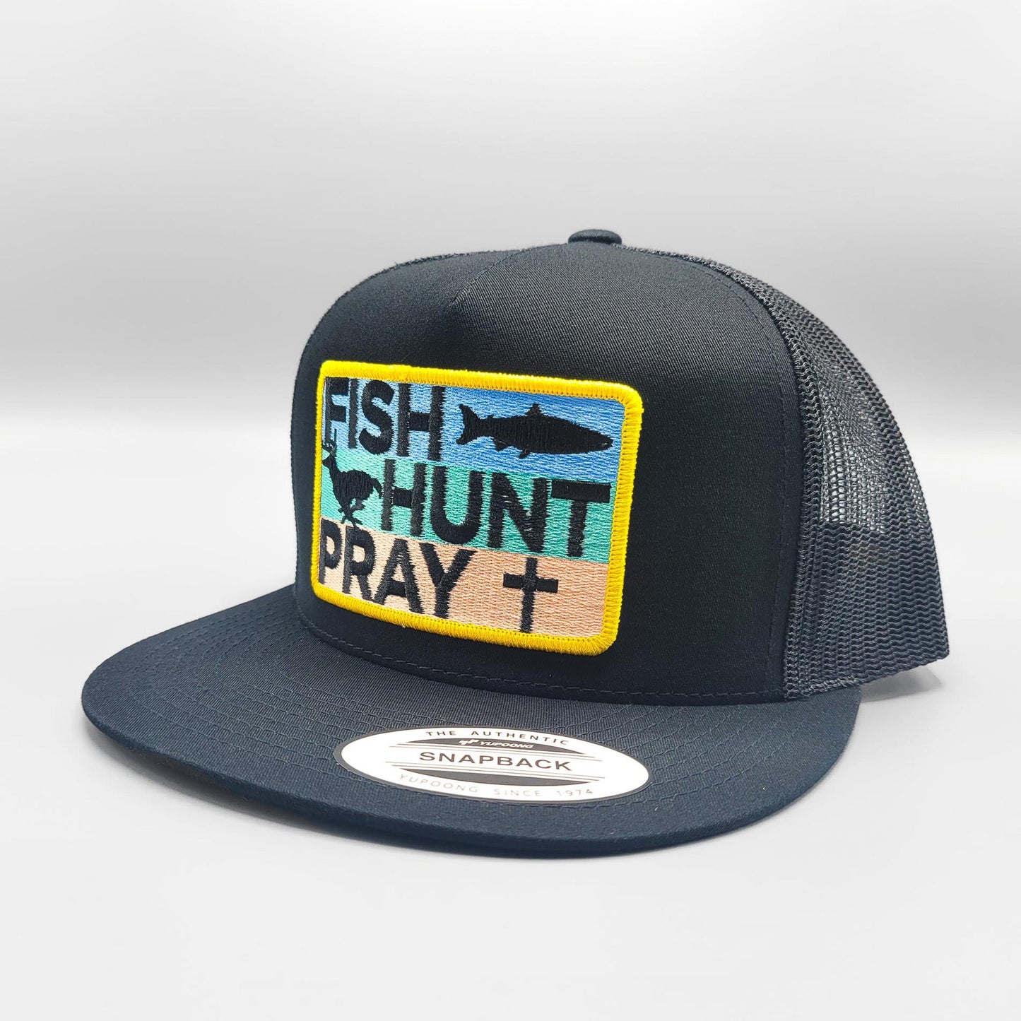 Fish Hunt Pray Christian Trucker Hat