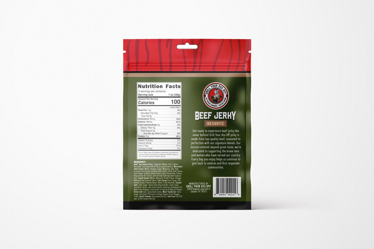 Mesquite Beef Jerky - Premium, Exotic, Keto-Friendly