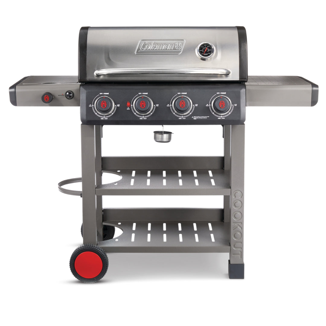 Coleman® Cookout™ 4-Burner Grill, Stainless Steel