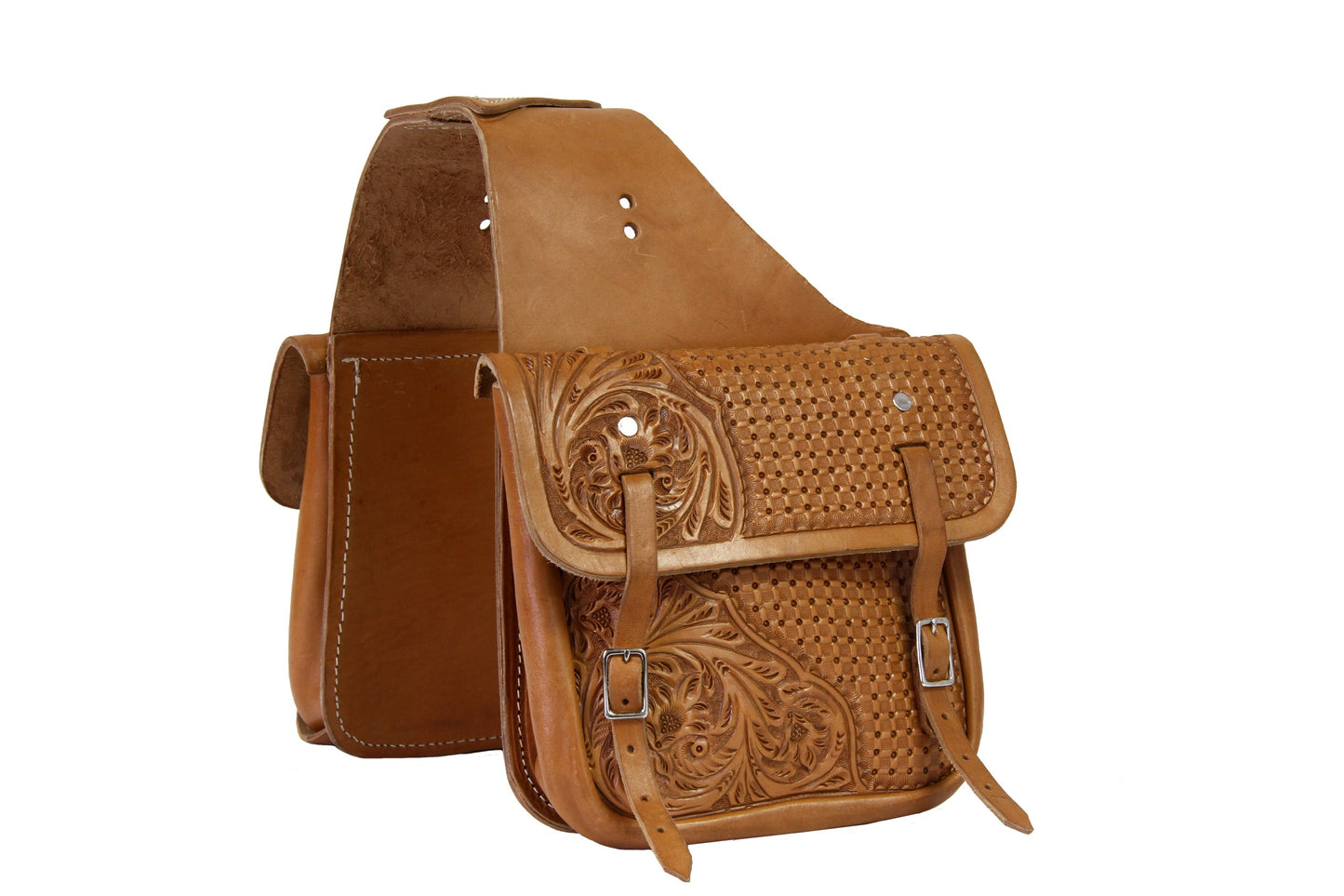 Tooled Saddle Bags