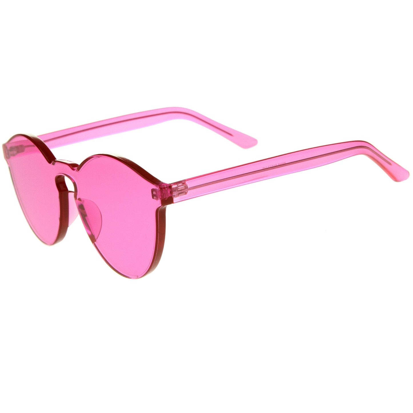 Rimless Monoblock Cut PC Color Lens Rimless Sunglasses A368