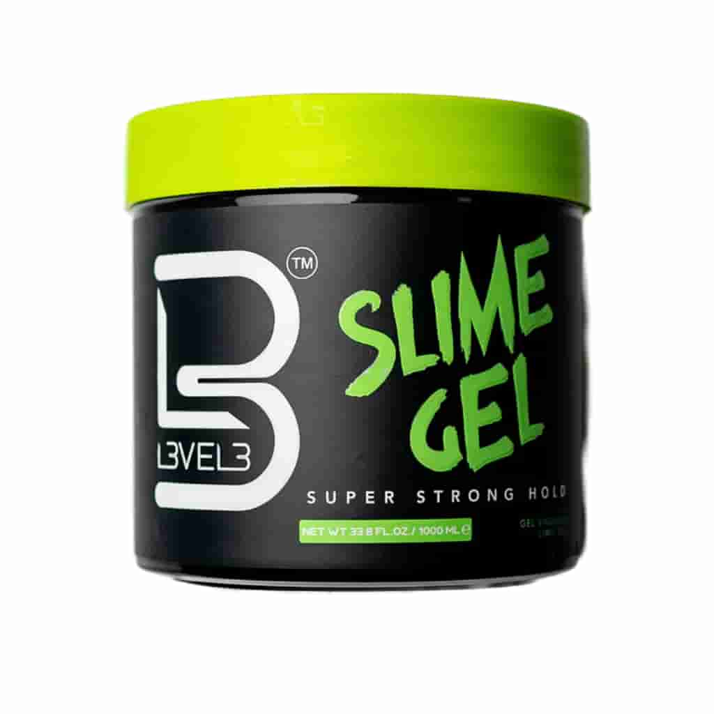 Level 3 Ultra-Hold Slime Gel with Castor Oil: Barber-Grade Sleek Finish Hair Styler