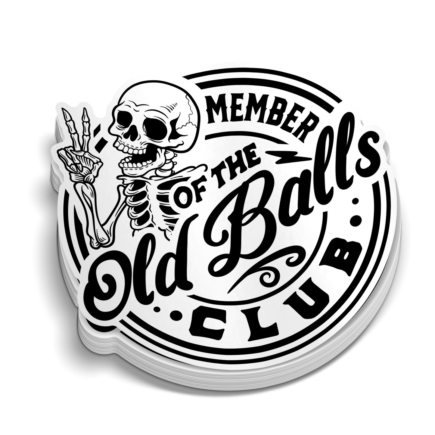 Old Balls Club - Hard Hat Decal