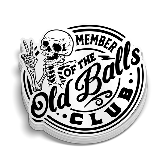 Old Balls Club - Hard Hat Decal