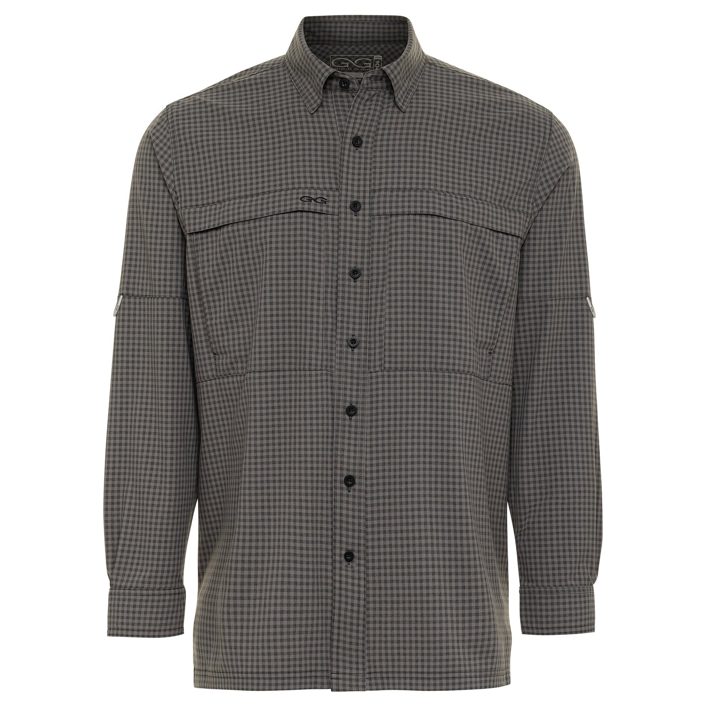 GunMetal TekCheck Shirt | Long Sleeve