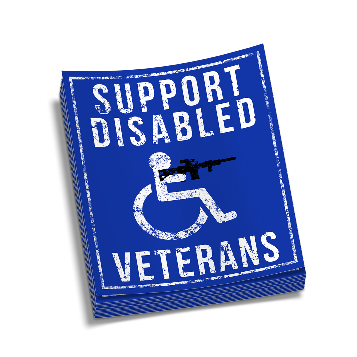 Support Disabled Veterans - Hard Hat Decal