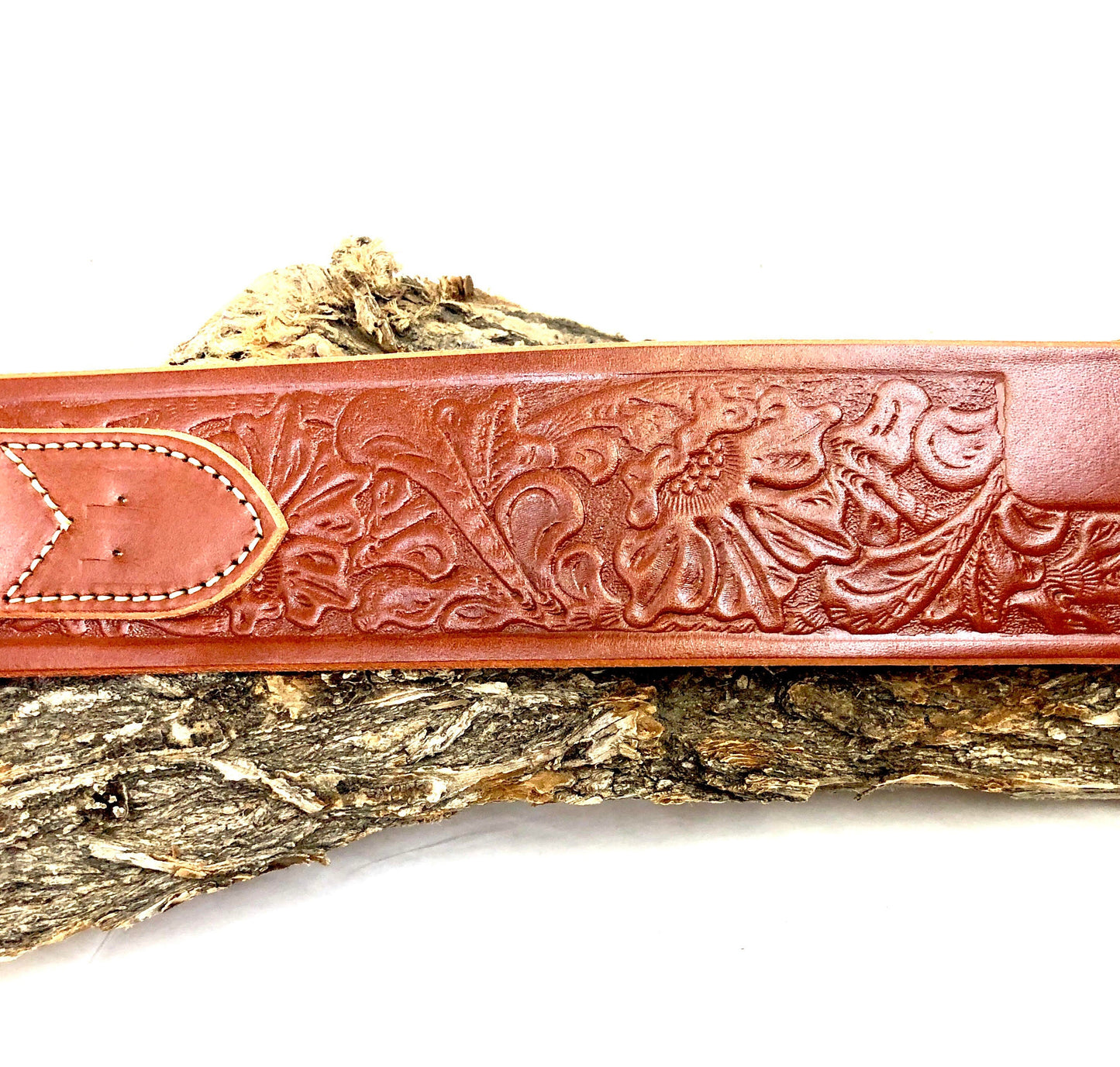 Sheridan Embossed Texas Cowboy Revolver Belt