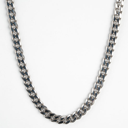 Classic Silver Cuban Chain - 7mm