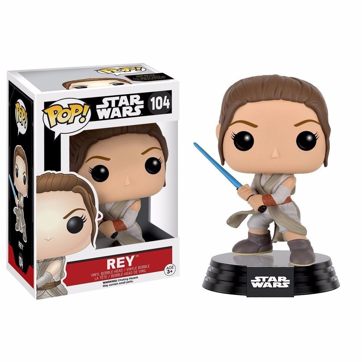 Funko Pop! Star Wars Episode 7 Rey With Lightsaber Vinyl Action Figure