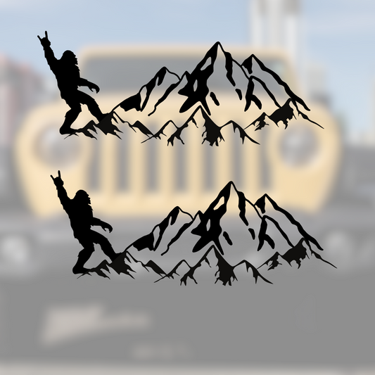 Sasquatch Mountain Easter Egg Decal