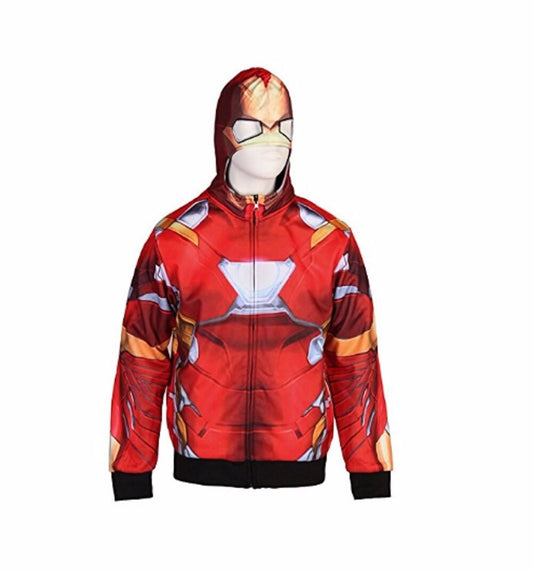 Captain America, Iron Man Civil War Reversible Hoodie Zip Up Hoodie