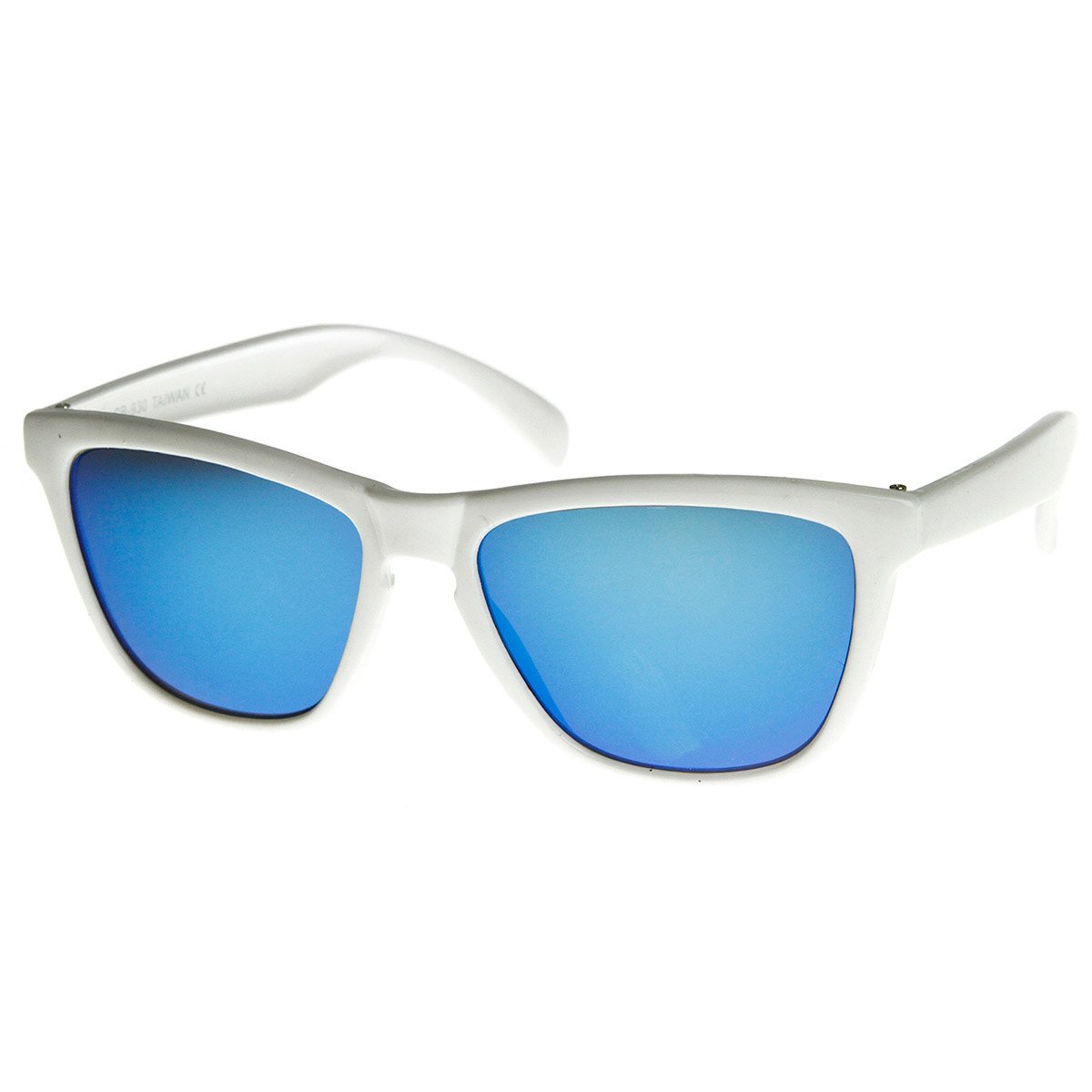 Rad Action Sports Mirrored Lens Horned Rim Sunglasses 8647