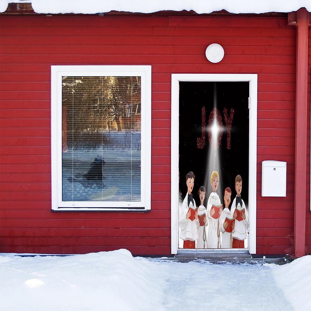 Christmas Carolers Door Cover