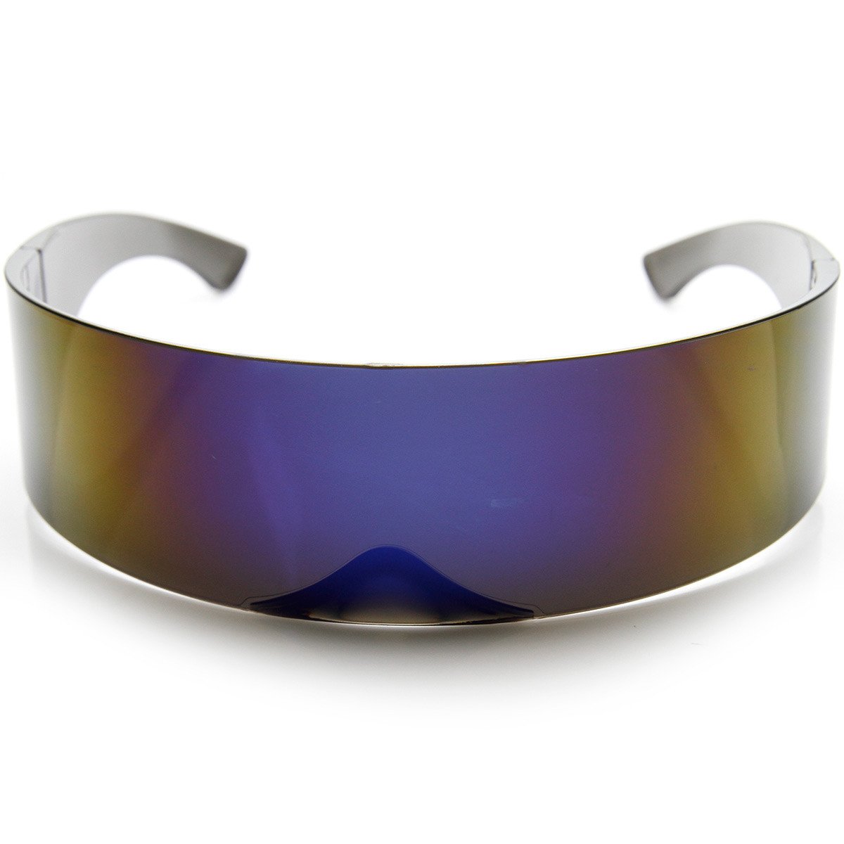 Futuristic Retro Mirror Wrap Around Shield Sunglasses 8762