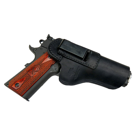 The Defender Leather IWB Holster - Fits All 1911 Style Handguns - Lifetime Warranty - Made in USA