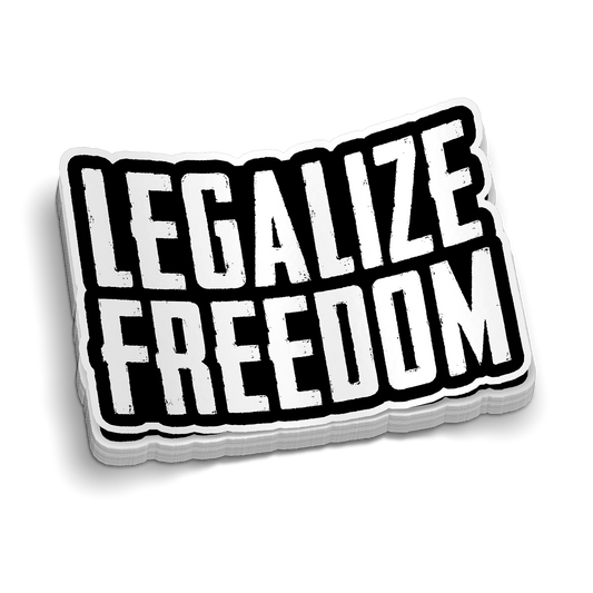 Legalize Freedom Hard Hat Decal