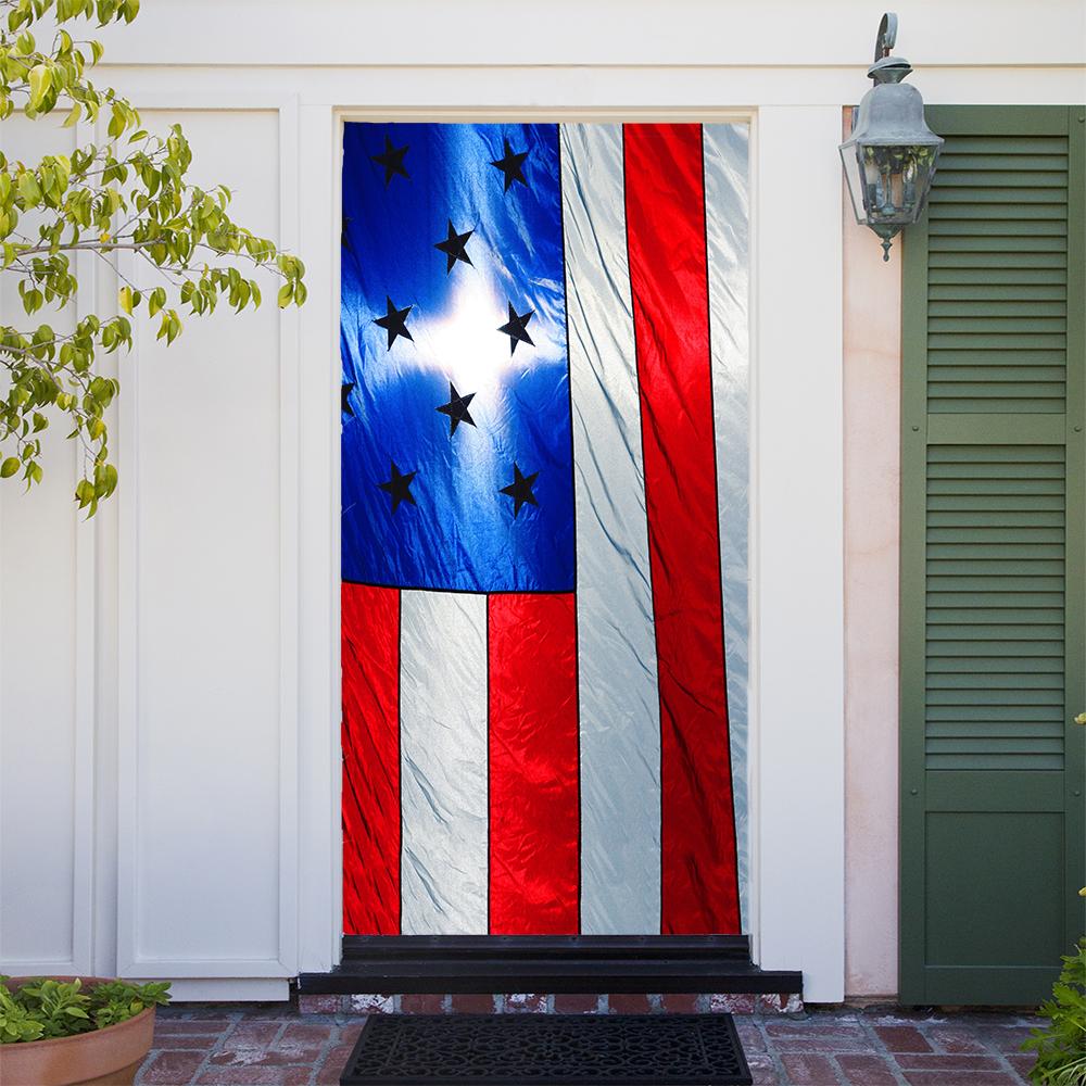 Shiny American Flag Decor