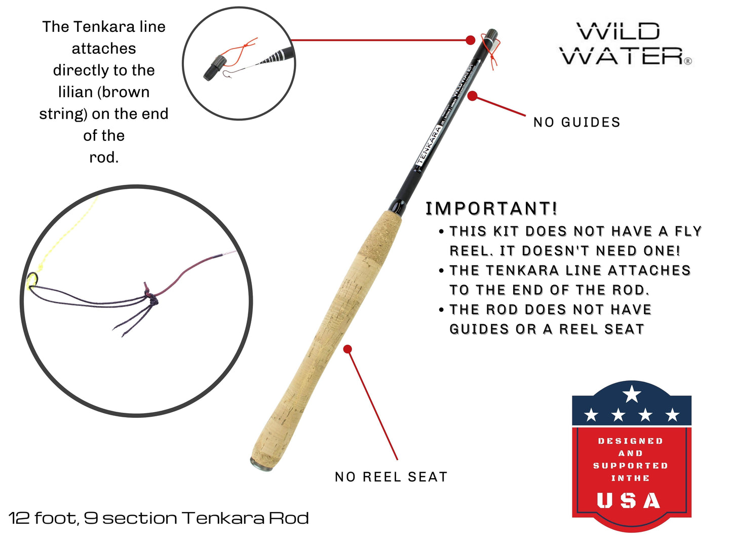 12' Tenkara Rod | Wild Water Fly Fishing