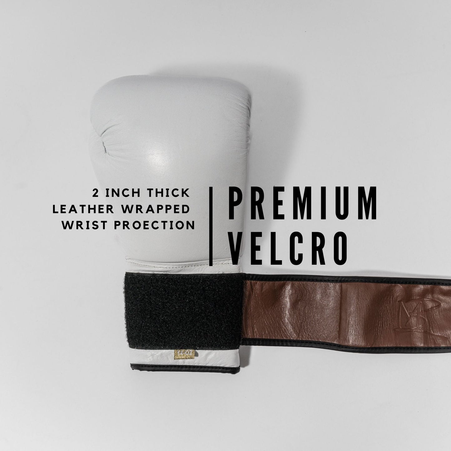 THE POP - BLANC PUNCH - Buffalo Leather Pro Style Boxing Glove