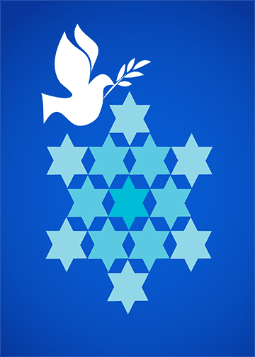 Hanukkah White Dove