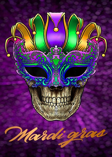 Mardi Gras Skull