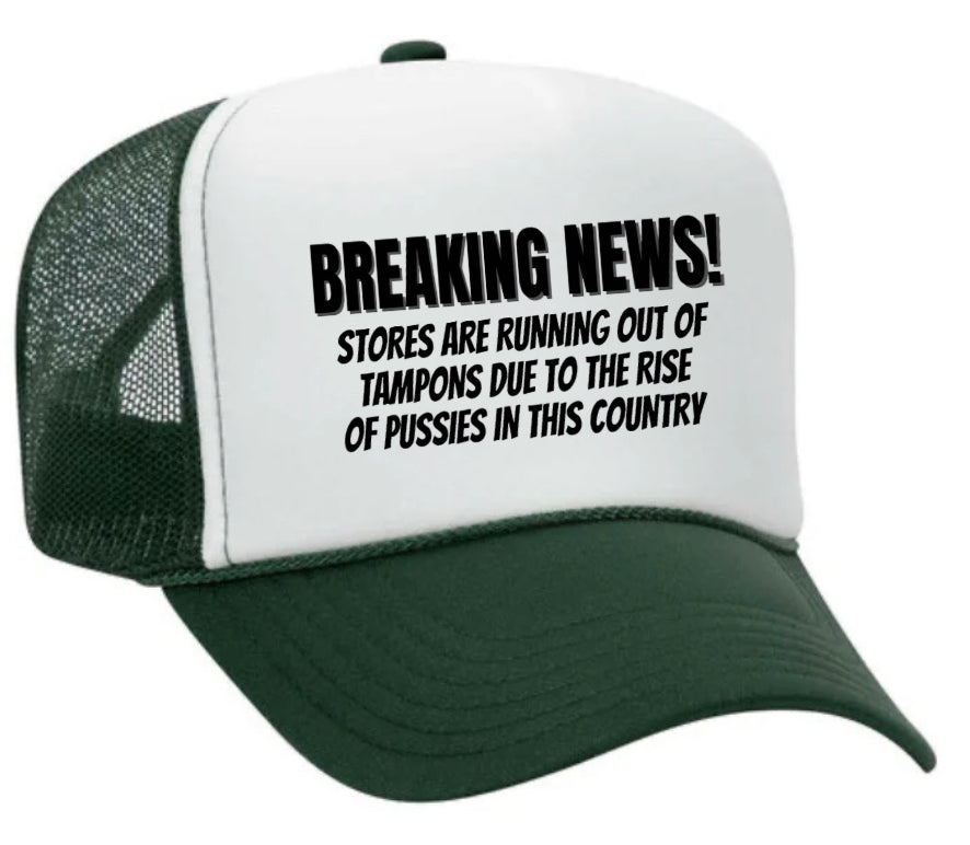 Breaking News Trucker Hat