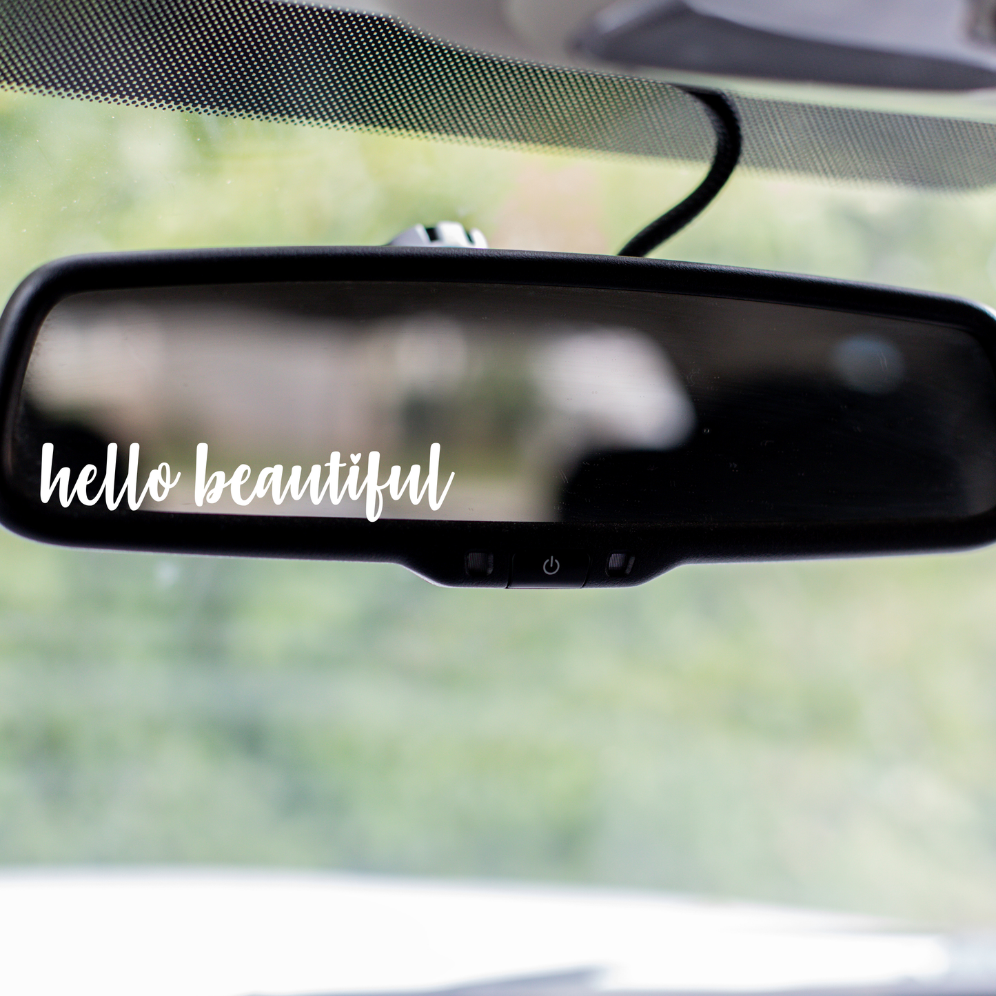 Hello Beautiful Style 2 Mirror Decal