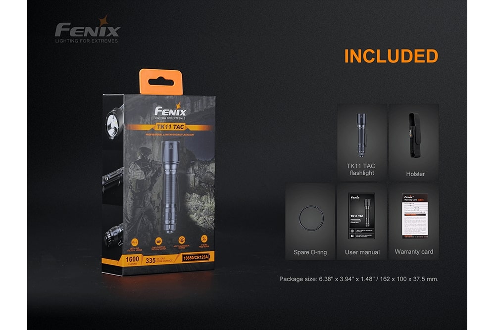 Fenix TK11 TAC LED Tactical Flashlight 1600 Lumens - Discontinued