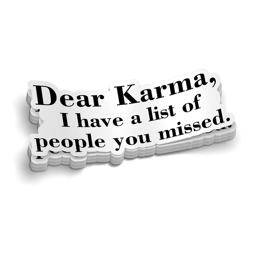 Karma Hard Hat Decal