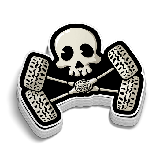 Off Road Skull Hard Hat Decal