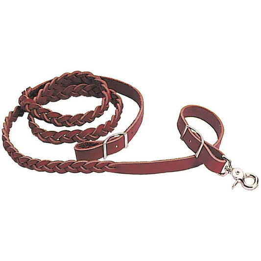 Braided Latigo Leather Roper Rein