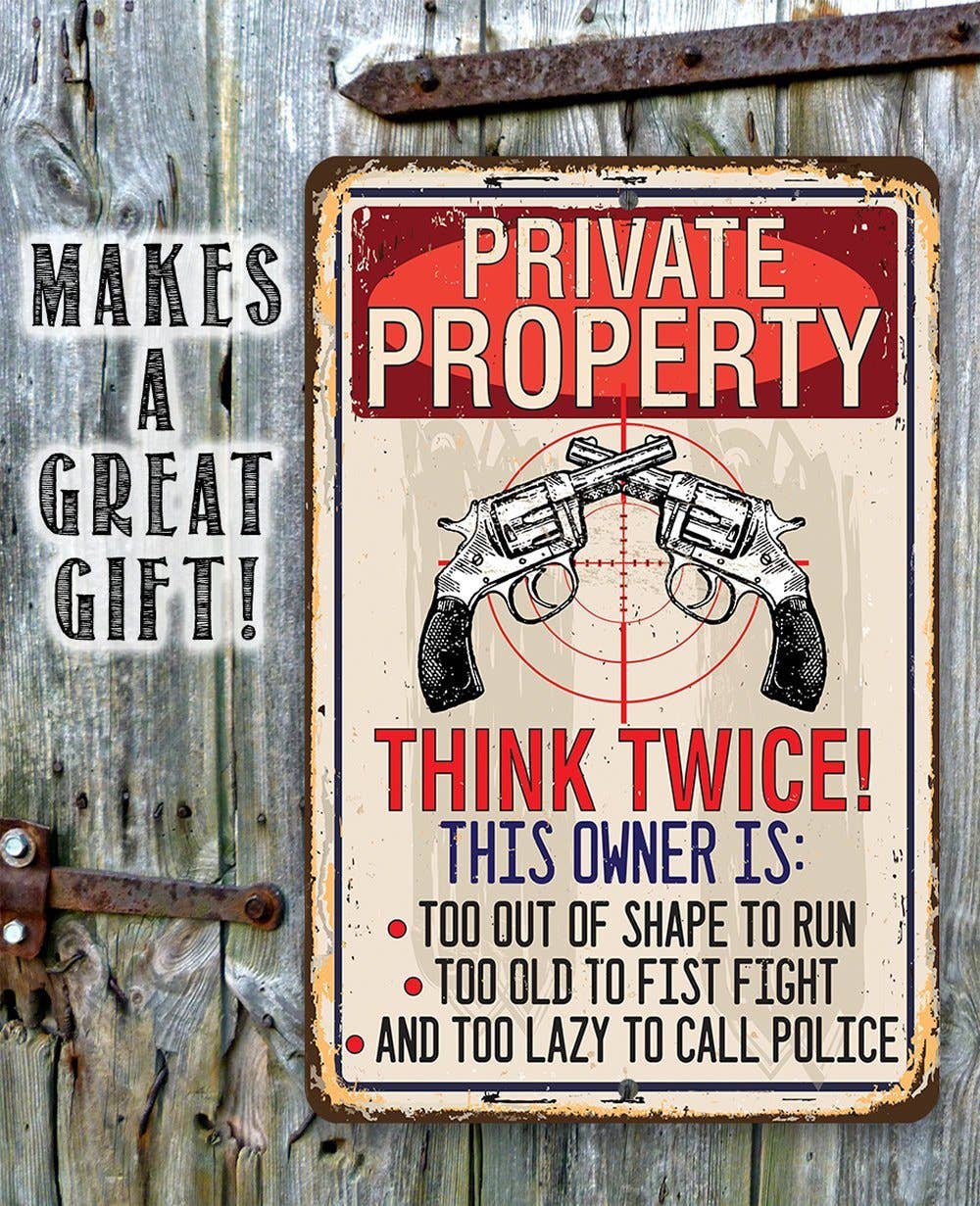 Private Property - Metal Sign