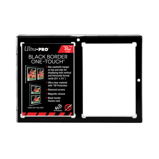 35PT 2-Card Black Border UV ONE-TOUCH Magnetic Holder