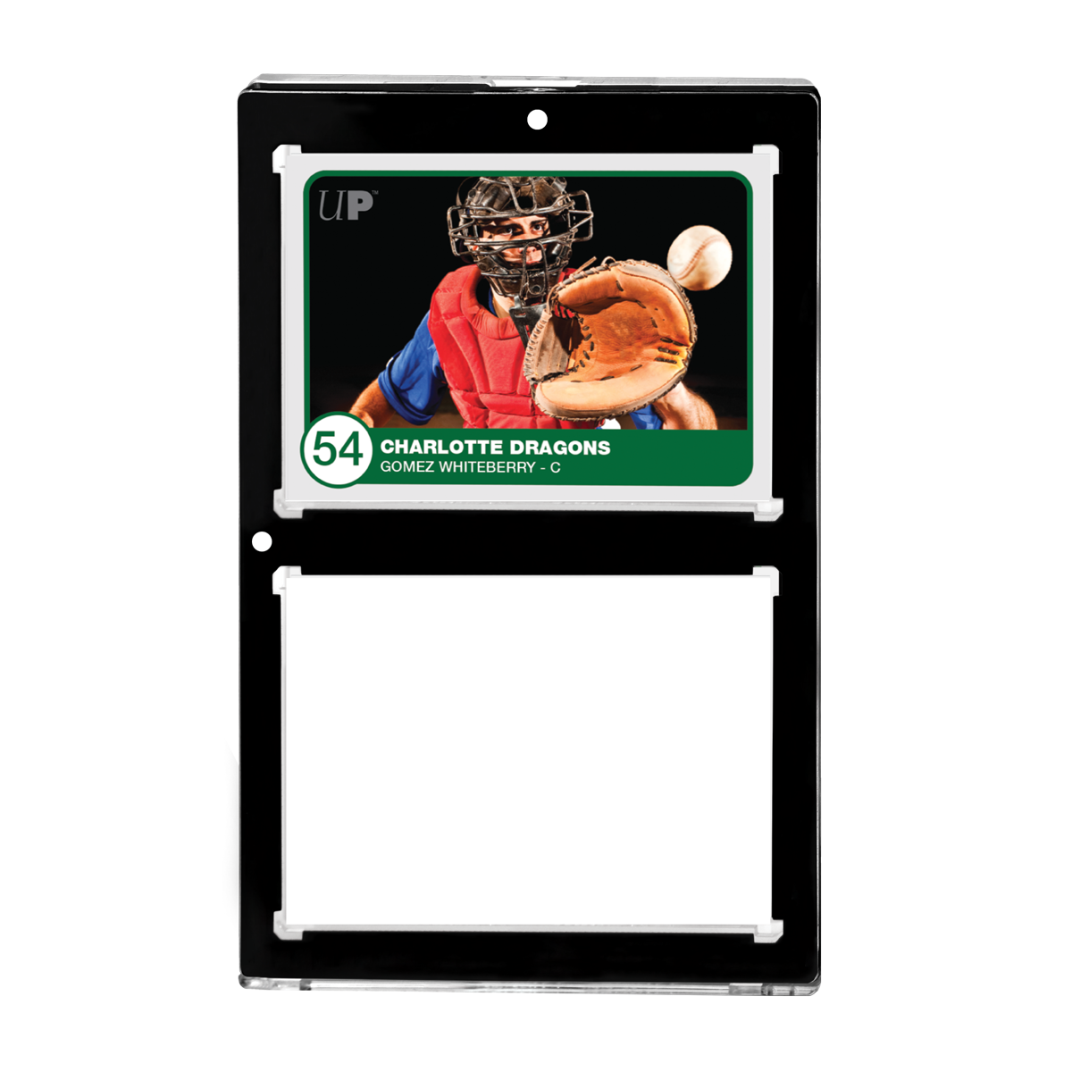 35PT 2-Card Black Border UV ONE-TOUCH Magnetic Holder