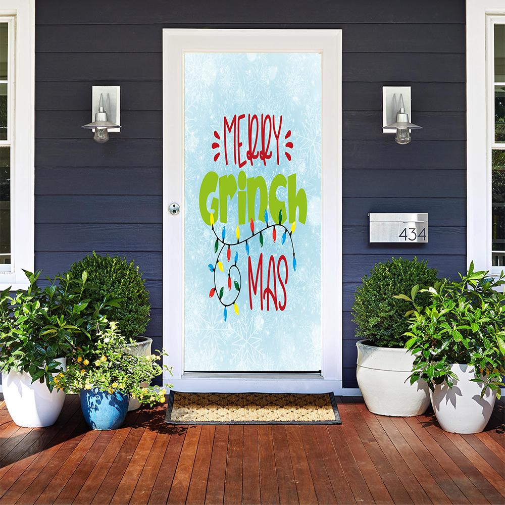 Merry Grinchmas Door Cover