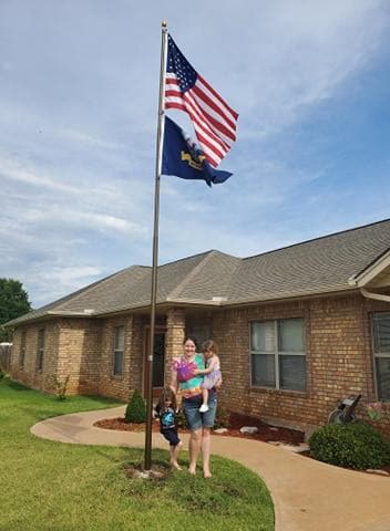 Phoenix Telescoping Flagpole with Free American Flag, Securi-Shur Anti-Theft Locking Clamp, and Lifetime Anti-Theft Guarantee