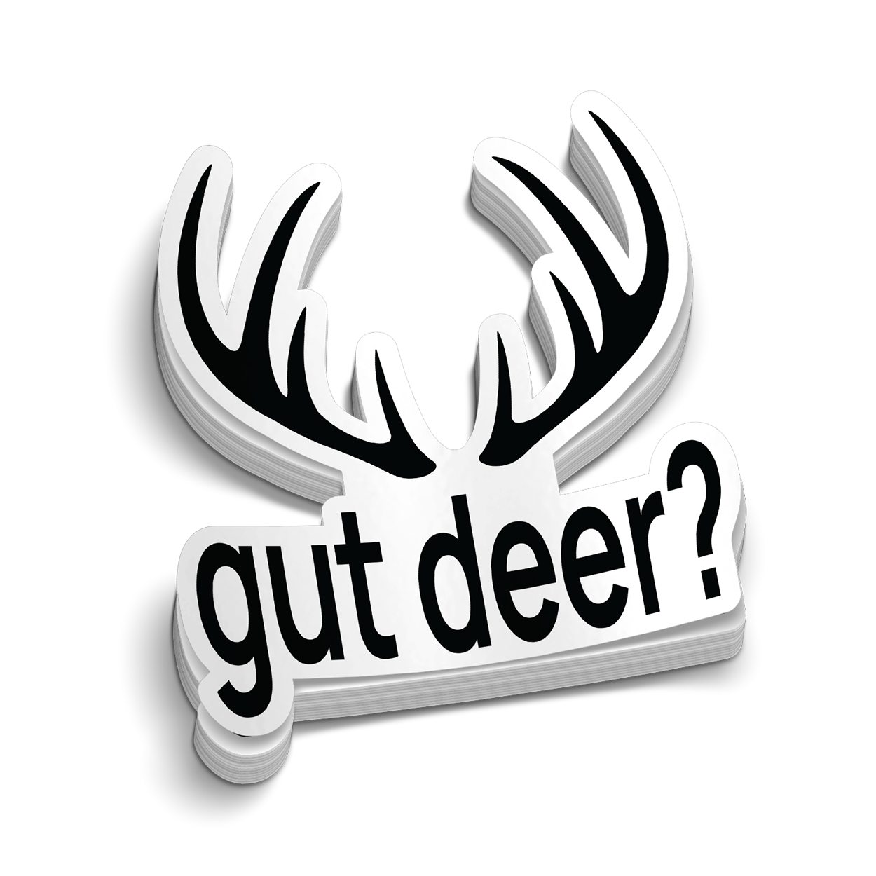 Gut Deer? Hard Hat Decal