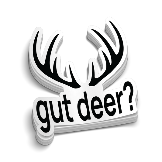 Gut Deer? Hard Hat Decal