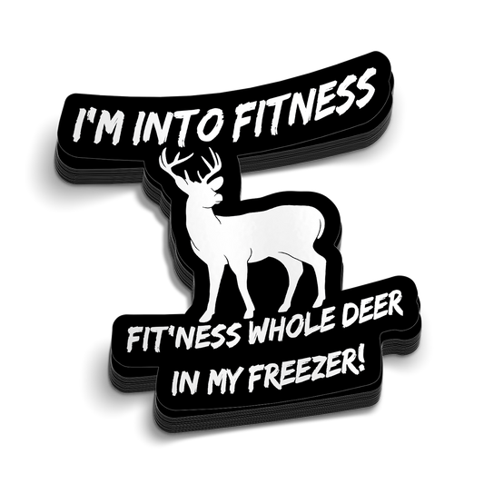 Deer Freezer Hard Hat Decal