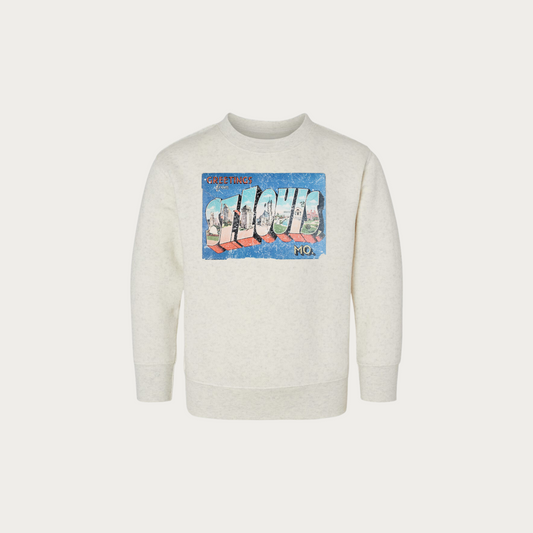 Greetings From St. Louis Postcard Toddler Crewneck