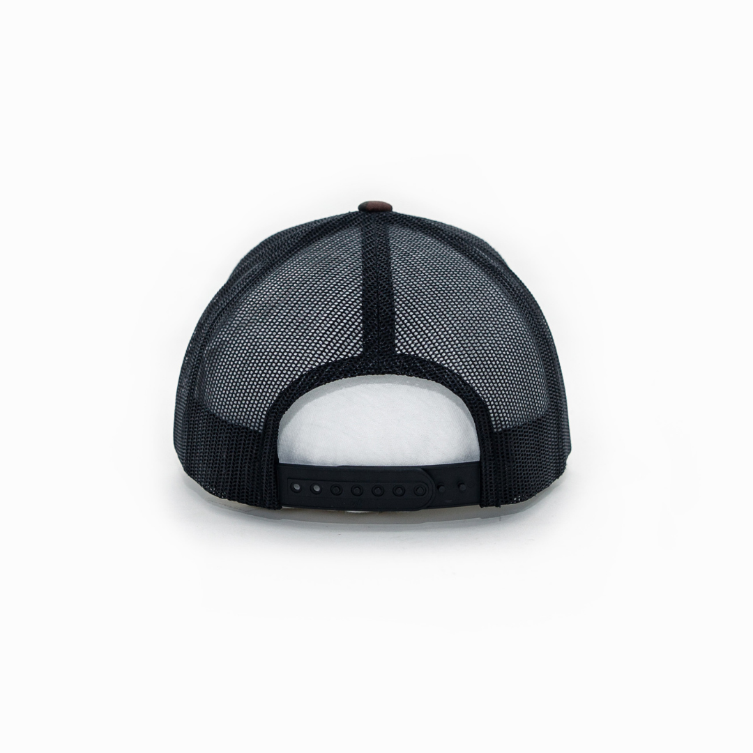 Blackout City Circle Puff Flatbill Trucker