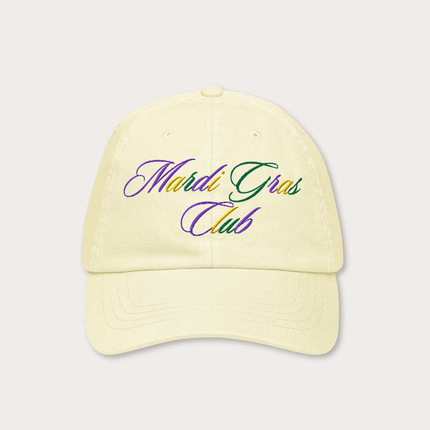 Mardi Gras Club Pastel dad hat