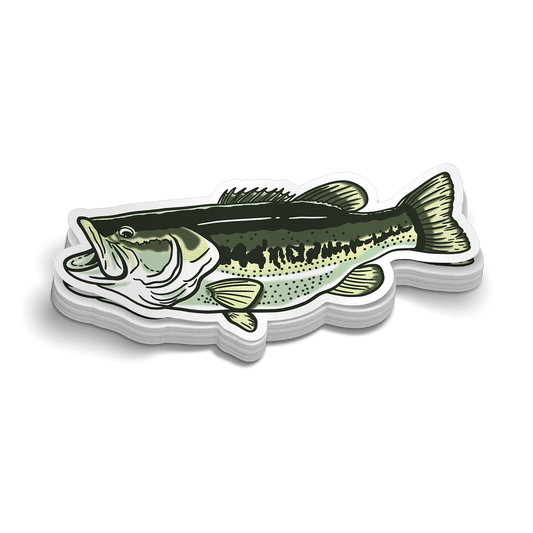 Largemouth Hard Hat Decal