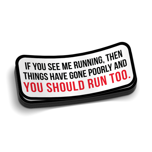 Run Hard Hat Decal