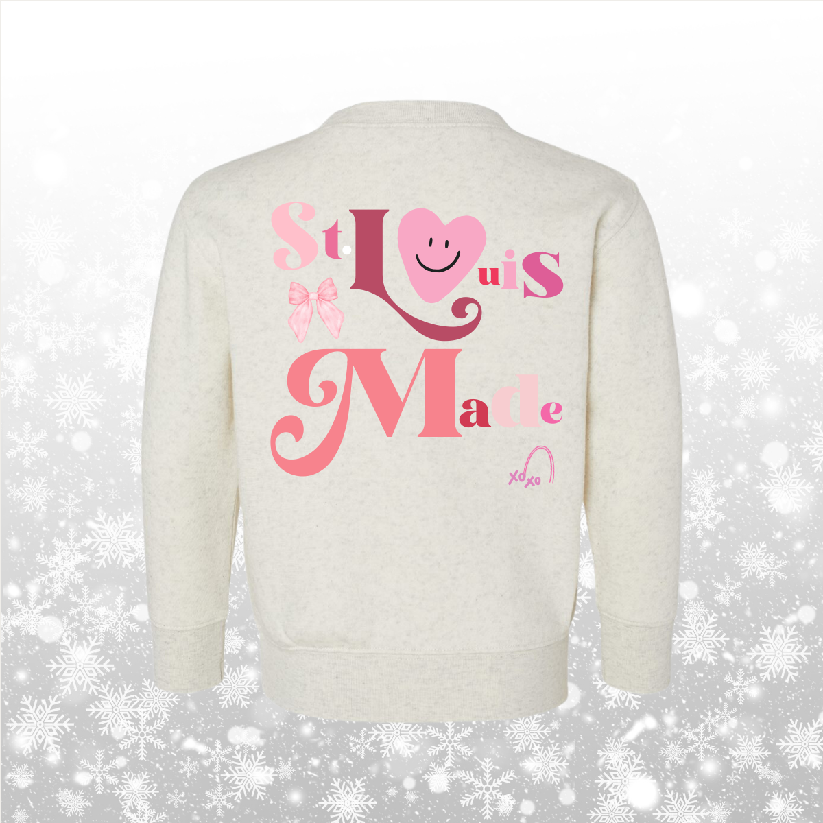 St. Louis Made Pink Toddler Crewneck